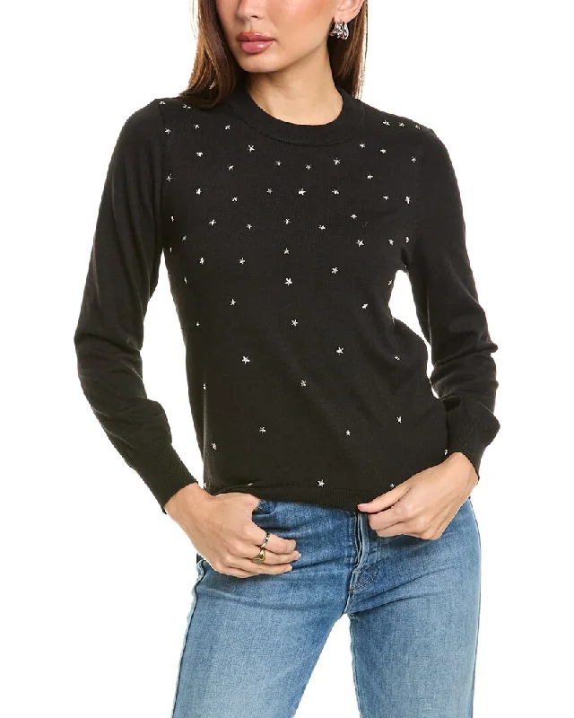 Nanette Nanette Lepore Studded Sweater Boxy Sweater Fitted Sweater A-Line