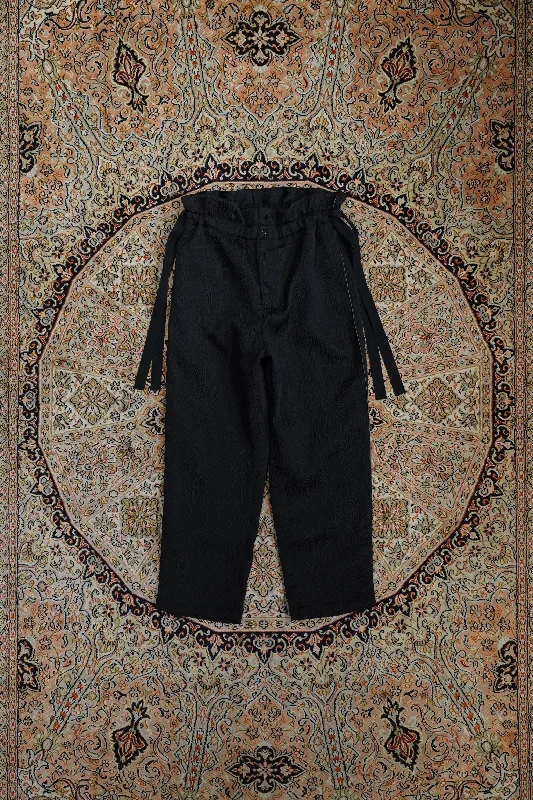 Sasquatchfabrix. QUILTING PANTS (BLACK) High-Waist Jogger Pants