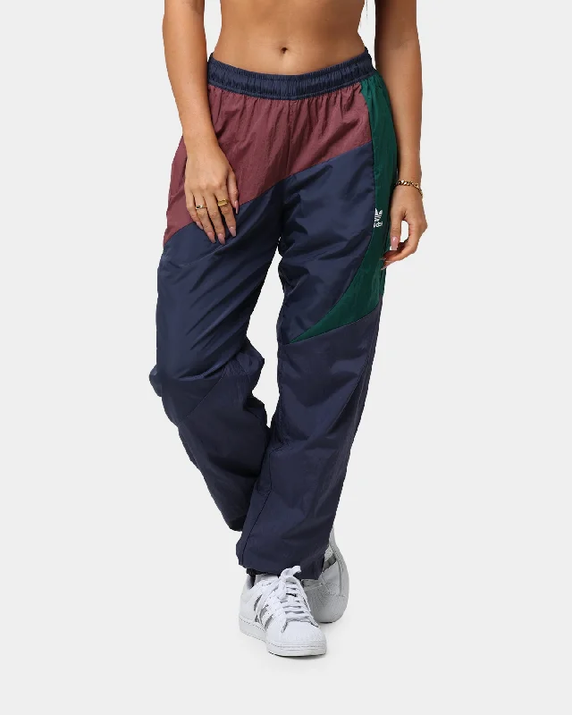 Adidas Adicolor Colorblock Track Pants Shadow Navy/Quiet Crimson Casual Drawstring Pants