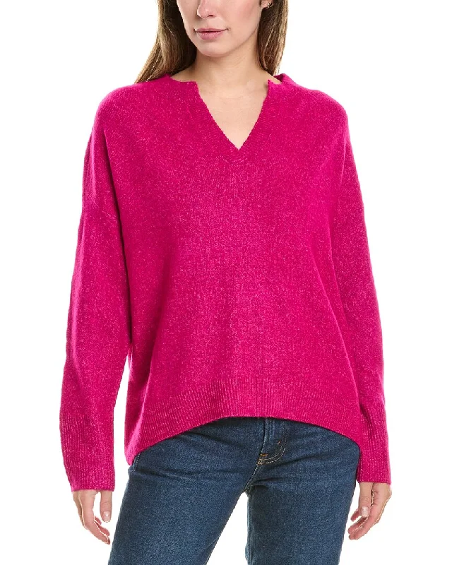 Vince Camuto Dropped-Shoulder Sweater Layered Multi-layer Single Layer