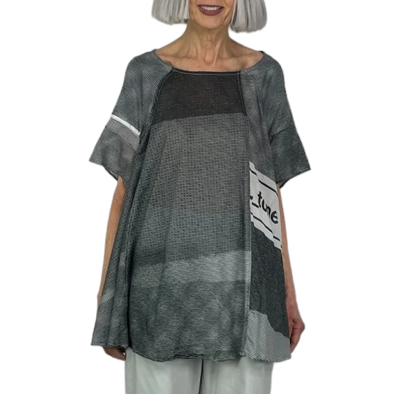 PRINTED TUNIC BLOUSE Stylish Wrap Blouse