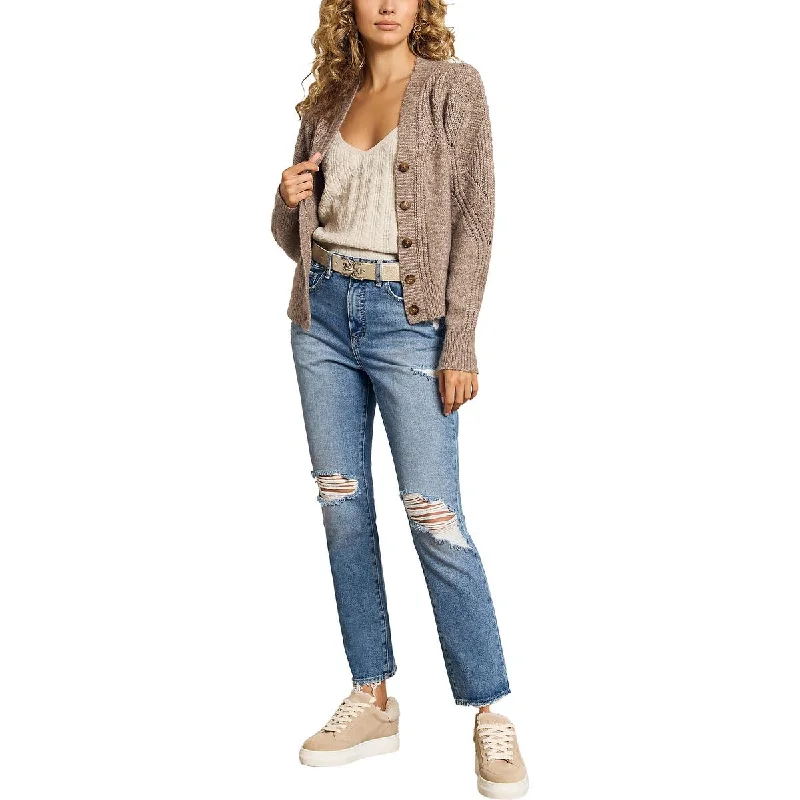 Julietta Womens Wool Blend Long Sleeves Cardigan Sweater Sweater Knitwear Pullover