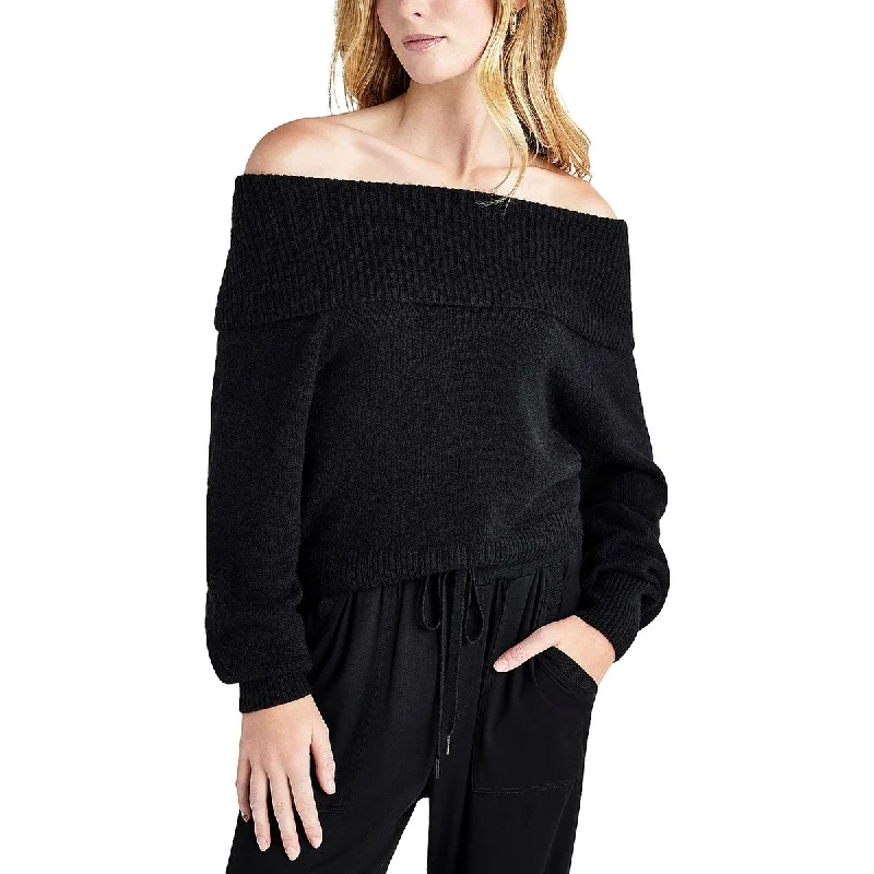Harlow Womens Wool Blend Knit Pullover Sweater Lightweight Heavyweight Midweight