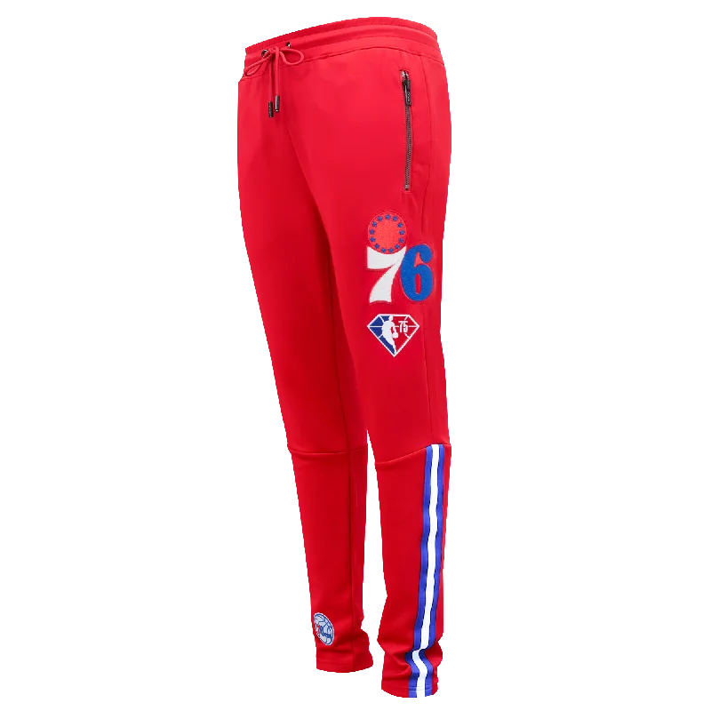NBA PHILADELPHIA 76ERS MEN'S TRACK PANT (RED) Casual Skinny Fit Pants