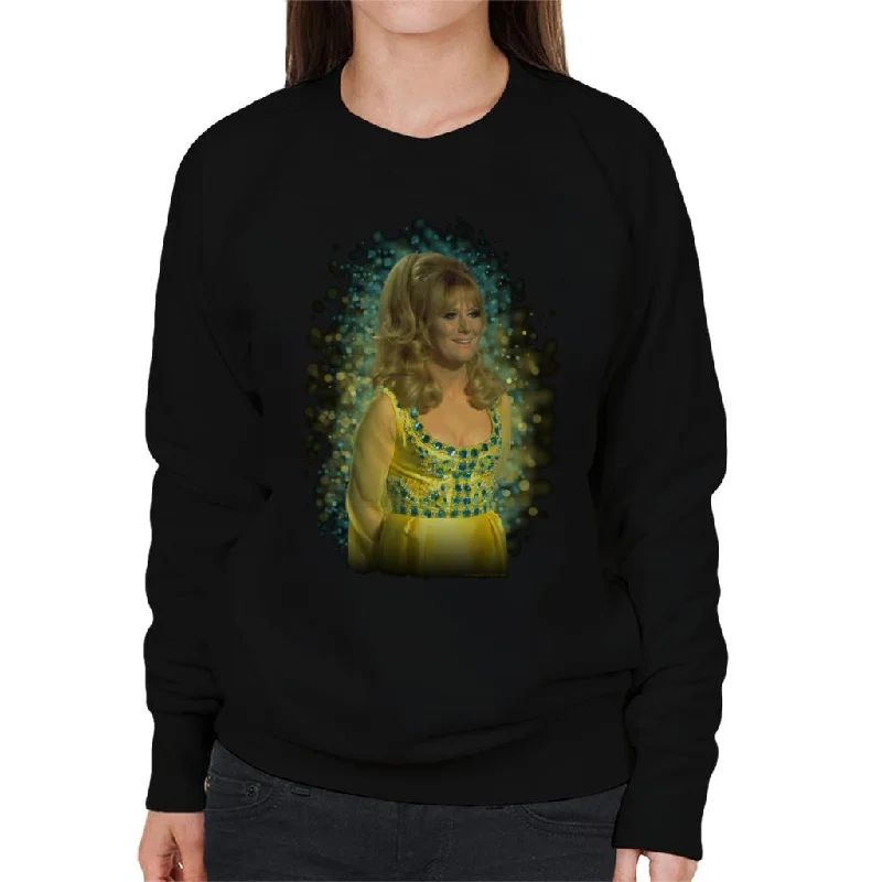 TV Times Dusty Springfield Flare Glow Effect Women's Sweatshirt Hoodie with Tie-Dye Psychedelic Retro