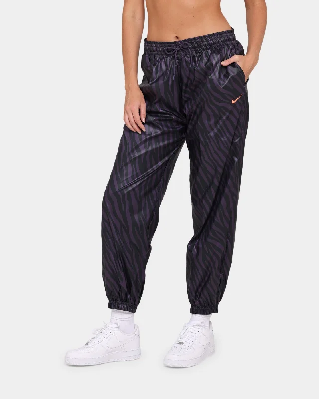 Nike Women's Nike Sportswear Icon Clash Pants Dark Raisin/Bright Mango Casual Drawstring Pants