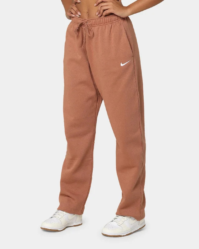 Nike Women's Nike Sportswear Essential Mid-Rise Fleece Pants Mineral Slim-Fit Leggings Nike Women's Nike Sportswear Essential Mid-Rise Fleece Pants Mineral Slim-Fit Leggings