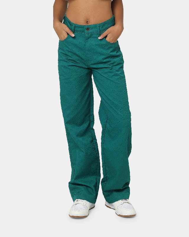 EN ES Women's Desire Pants Green Trendy Work Pants