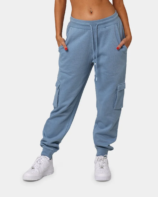 EN ES Women's All Mighty Track Pants Cornflower Blue Soft Wool Pants