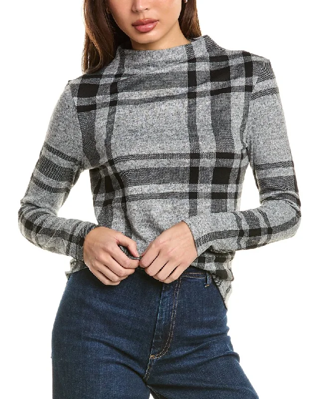 Beachlunchlounge Shaylah Check Sweater Ribbed Striped Patterned