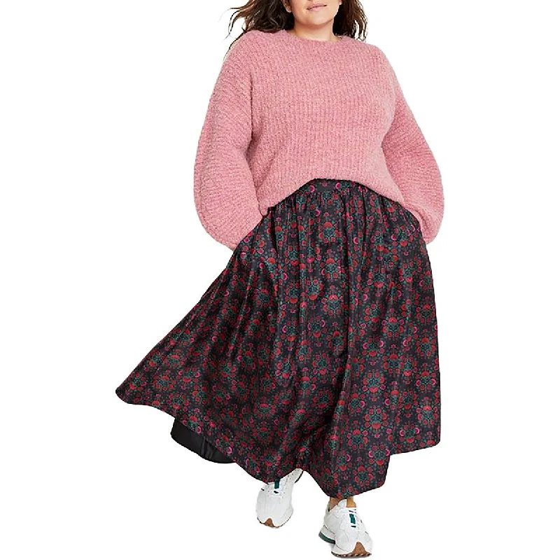 Plus Womens Wool Blend Long Sleeves Pullover Sweater Lightweight Heavyweight Midweight