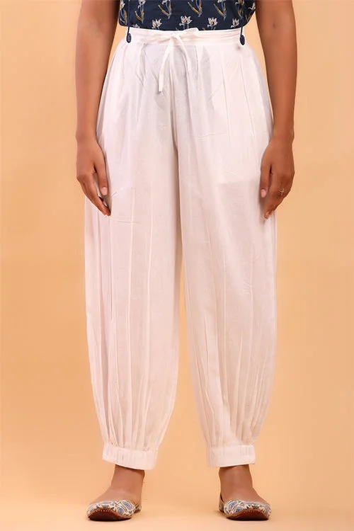 White Afghani Pant Formal Dress Pants