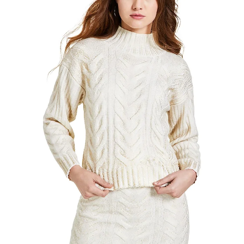 Womens Cable Knit Mock Neck Pullover Sweater Faux Fur Fabric Real Fur Fabric Shearling Fabric Womens Cable Knit Mock Neck Pullover Sweater Faux Fur Fabric Real Fur Fabric Shearling Fabric
