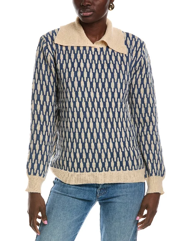 Lyra & Co Sweater Seamless Knitted Crochet