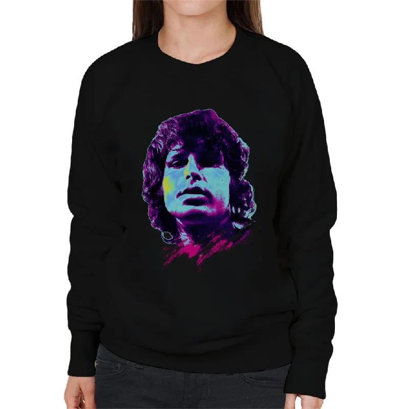 TV Times Jim Morrison Retro Pop Art Stylised Women's Sweatshirt Graphic Hoodie Design Print TV Times Jim Morrison Retro Pop Art Stylised Women's Sweatshirt Graphic Hoodie Design Print
