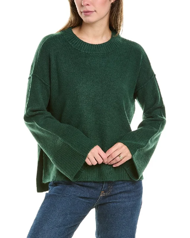 Vince Camuto Dropped-Shoulder Sweater Spandex Blend Rayon Blend Denim Blend