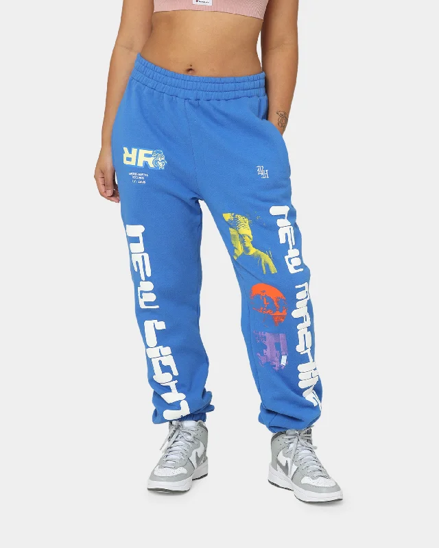 Brockhampton New Machine Sweat Pants Royal Blue Fashionable Tapered Leg Pants
