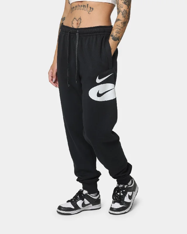 Nike Nike Sportswear Swoosh League Fleece Pants Black Relaxed High-Waist Trousers