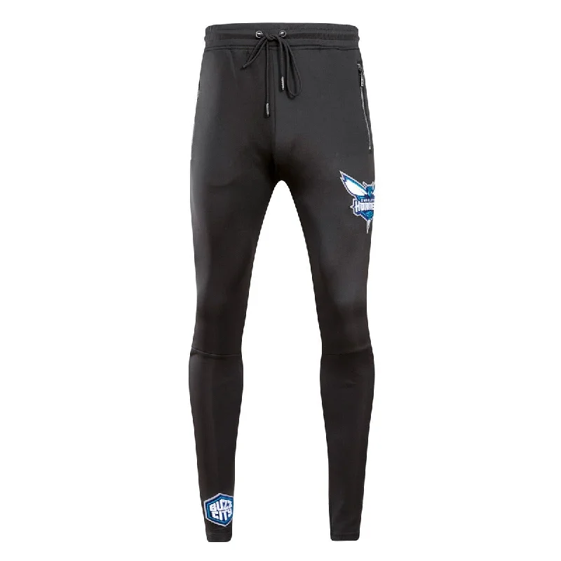NBA CHARLOTTE HORNETS CLASSIC MEN'S TRACK PANT (BLACK) Elegant Palazzo Trousers
