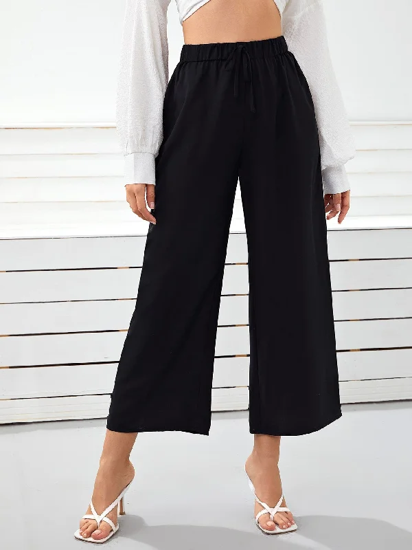 Shein- Wide Leg Cropped Pants Formal Dress Pants