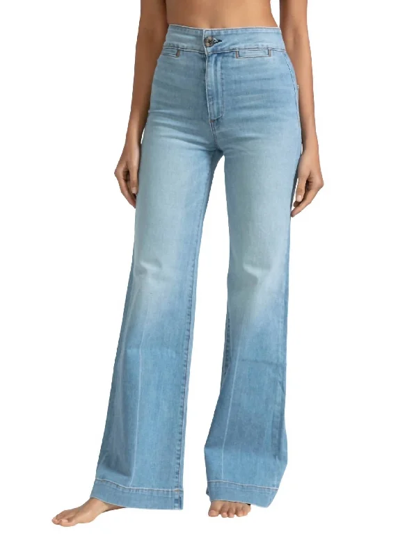 Brighton Wide Leg Jean In Keel Over Chic Cropped Jeans