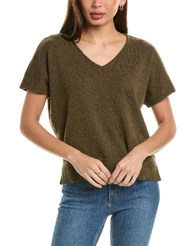 Bobeau Short Dolman Sweater Boxy Sweater Fitted Sweater A-Line