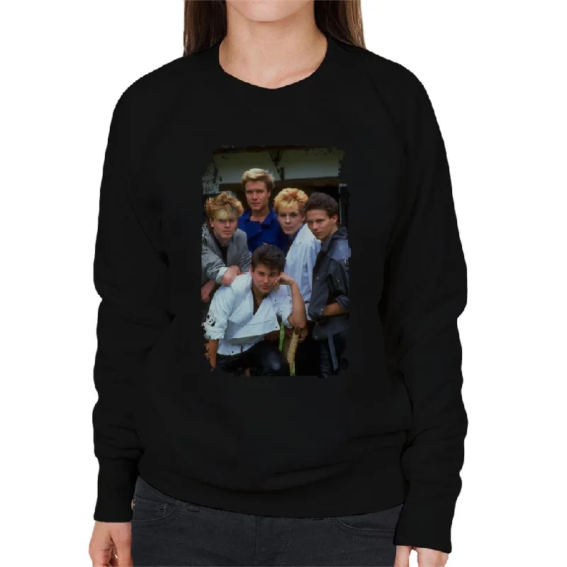 TV Times Duran Duran Band Portrait Women's Sweatshirt Hoodie with Hem Elastic Stretchable Comfortable