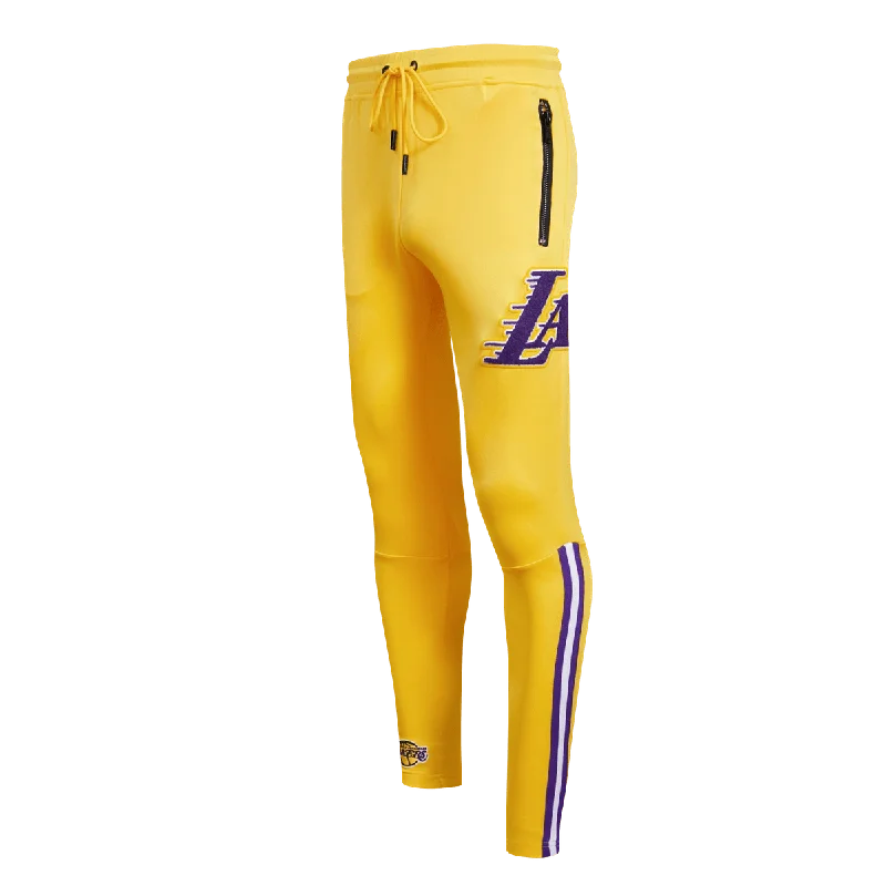 NBA LOS ANGELES LAKERS CLASSIC MEN'S TRACK PANT (YELLOW) Soft Stretch Leggings