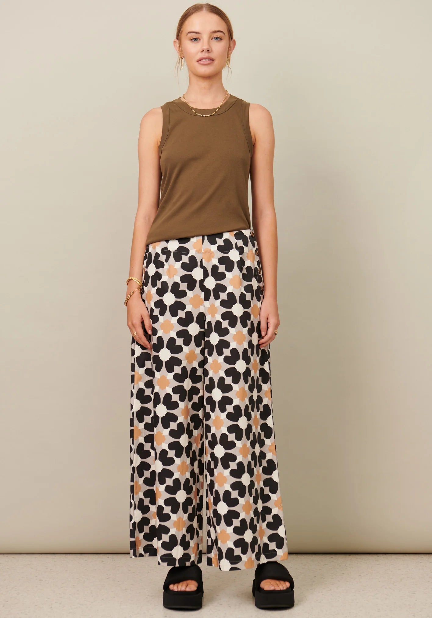 POL Clothing Lorenza Pant Elegant Wool Trousers