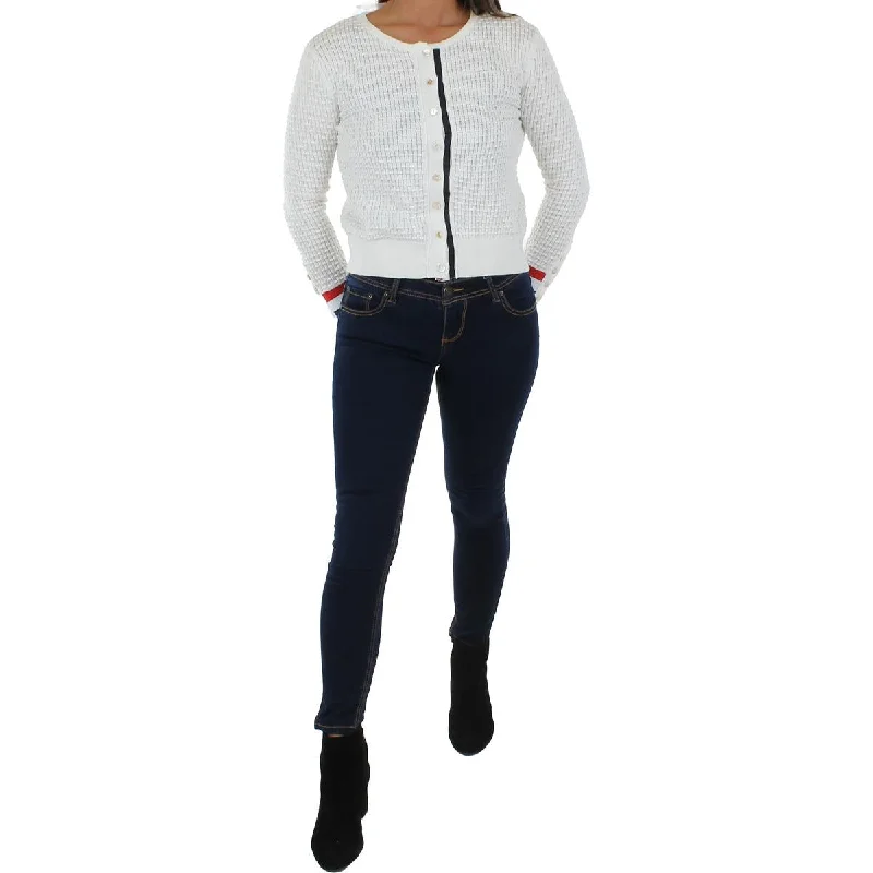 Womens Knit Button Down Cardigan Sweater Graphic Sweater Embroidered Appliqued