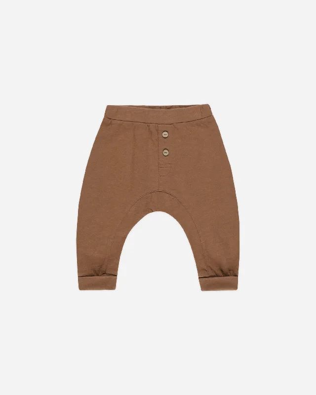 Baby Cru Pant || Saddle Elegant Silk Pants