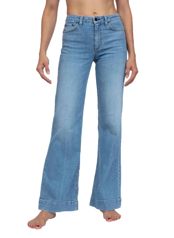 Juniper Wide Leg Jeans In Keel Over Elegant Wide-Leg Jeans