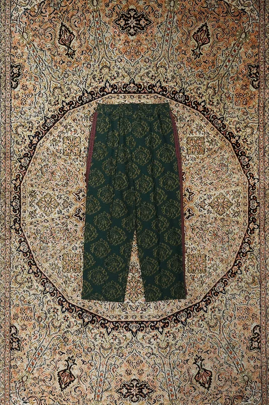 Sasquatchfabrix. "CURLED UP DRAGON" TRACK PANTS (DARK GREEN) Casual Skinny Fit Pants