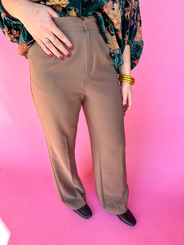 First And Fabulous Pants Trendy Wide-Leg Pants