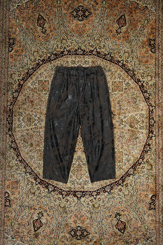 Sasquatchfabrix. "URUSHI" EASY PANTS (BLACK) Stylish Paperbag Waist Pants