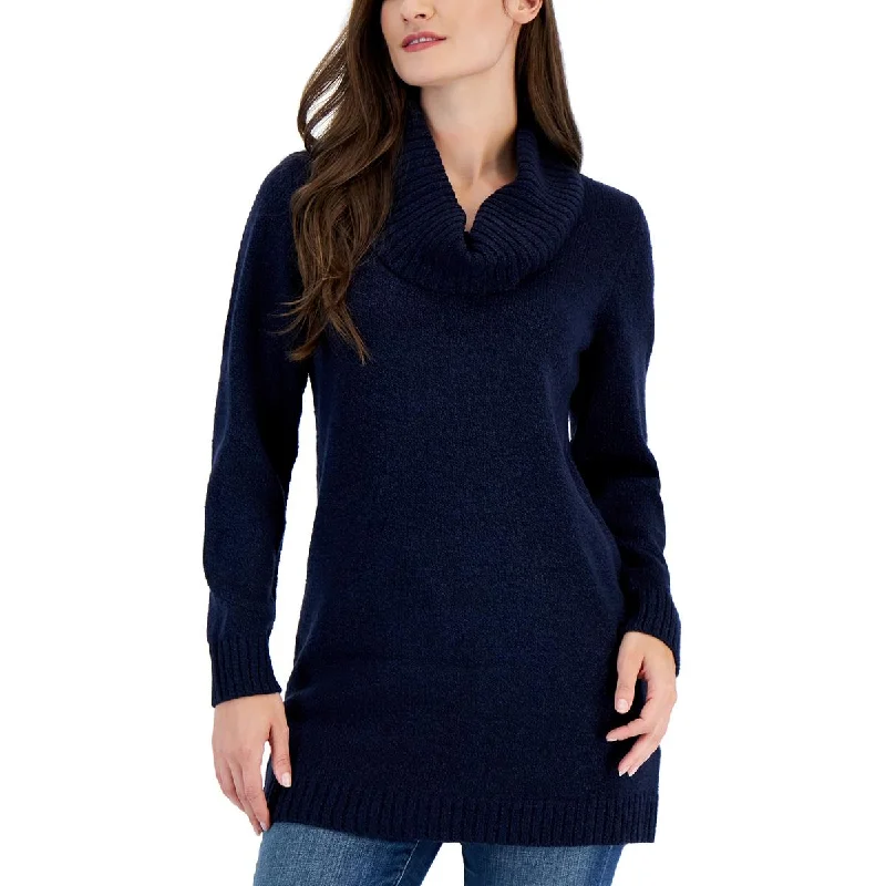 Womens Cowl Neck Oversized Pullover Sweater High Neck Crew Neck V-Neck