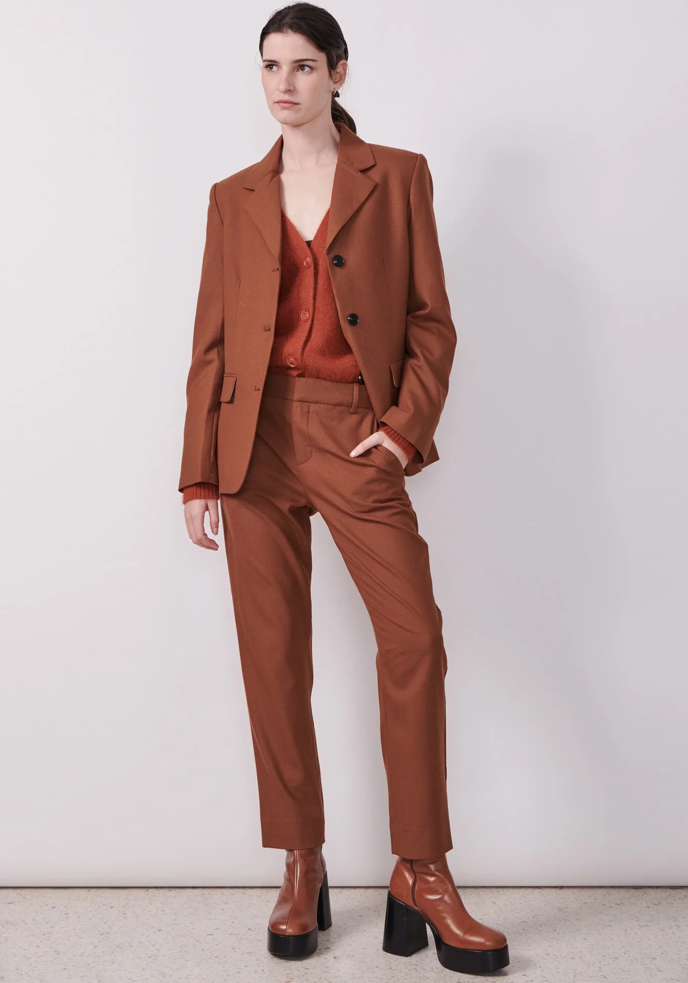 POL Clothing Dressage Pant in Fox - Final Sale Modern Skinny Pants