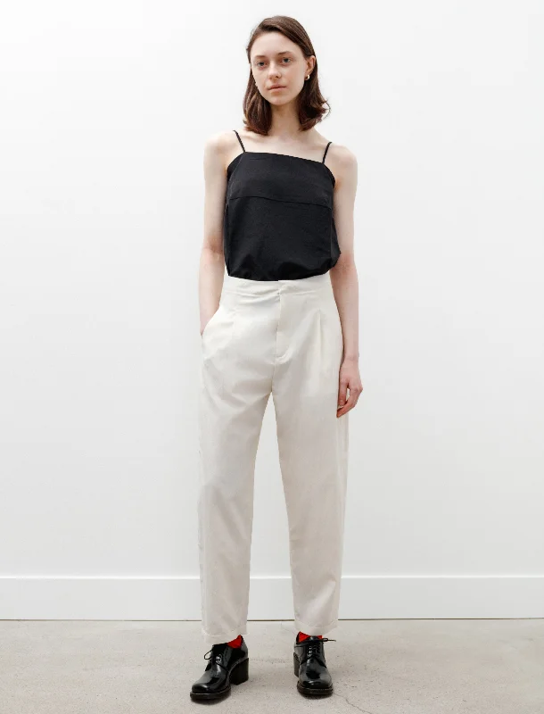 Round Leg Pants Ivory Fashionable Jogger Pants