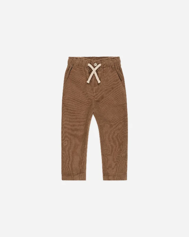 Kalen Pant || Saddle Fashionable Tapered Leg Pants