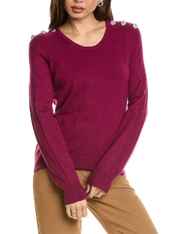 Adrianna Papell Embellished Sweater Knit Fabric Woven Fabric Fleece Fabric