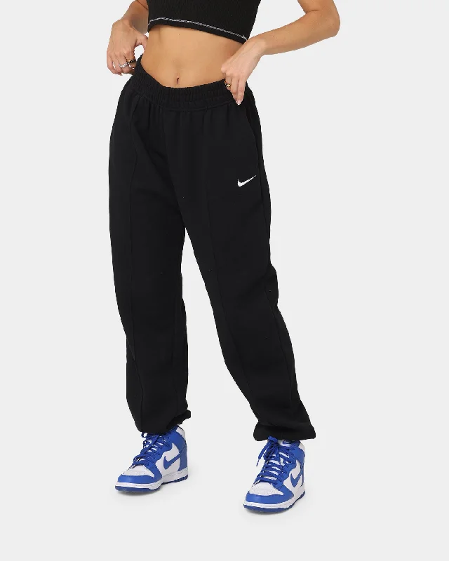 Nike Women's Sportswear Essentials Fleece Pants Black/White Classic Cropped Pants