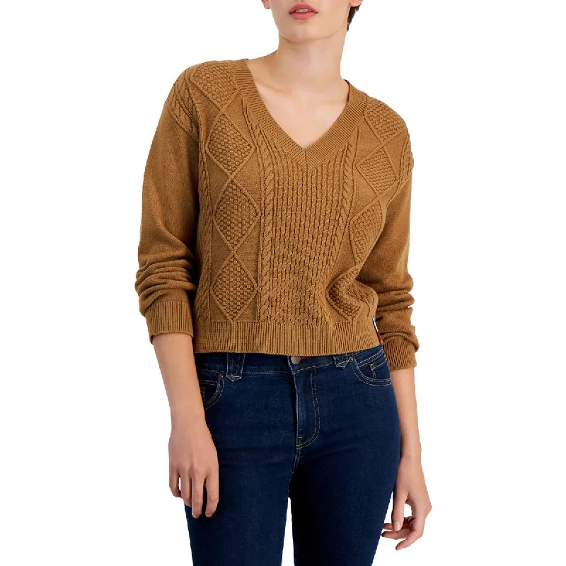 Womens Cable Knit V-neck Pullover Sweater Long Sweater Short Sweater Cropped Sweater Womens Cable Knit V-neck Pullover Sweater Long Sweater Short Sweater Cropped Sweater