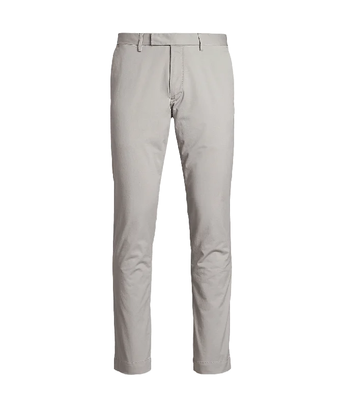 Stretch Slim Fit Chino Pant - Grey Comfortable Fleece Pants