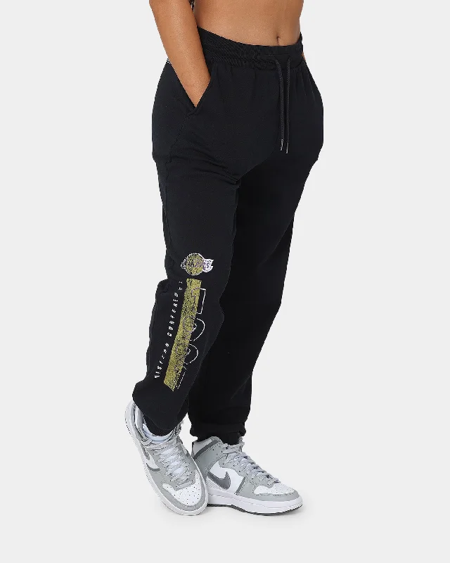 Mitchell & Ness Women's Los Angeles Lakers '91 Finals Sweat Pants Faded Black Trendy Palazzo Pants