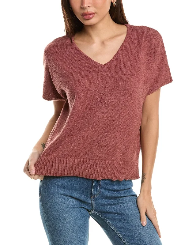 Bobeau Short Dolman Sweater Slim Fit Regular Fit Oversized