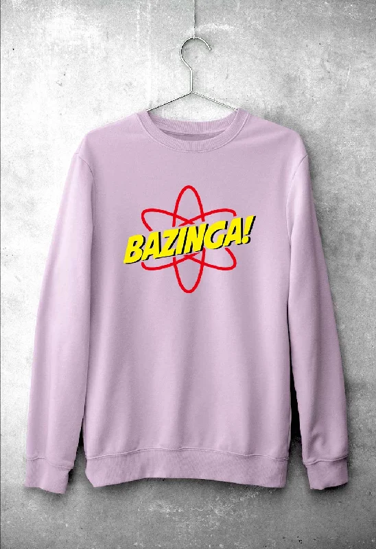 Sheldon Cooper Bazinga Unisex Sweatshirt for Men/Women Hoodie with Batwing Sleeves Loose Dramatic