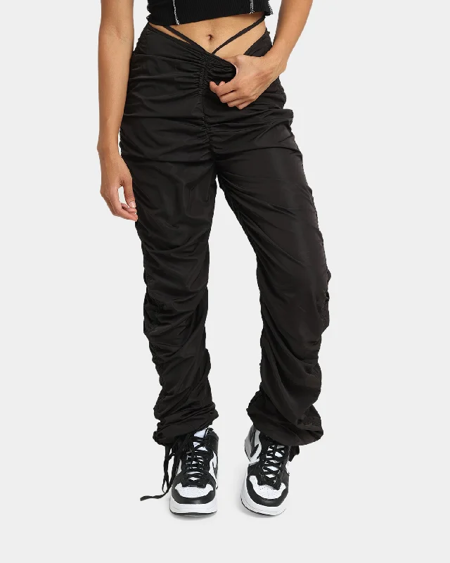 XXIII Women's Sila Rouch Pants Black Cozy Jogger Leggings