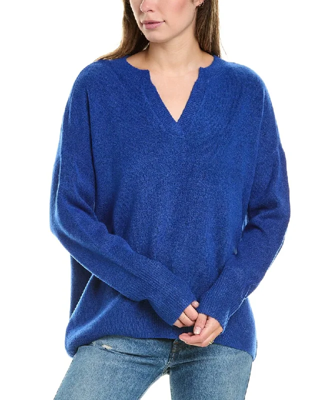 Vince Camuto Dropped-Shoulder Sweater Fitted Loose Oversized