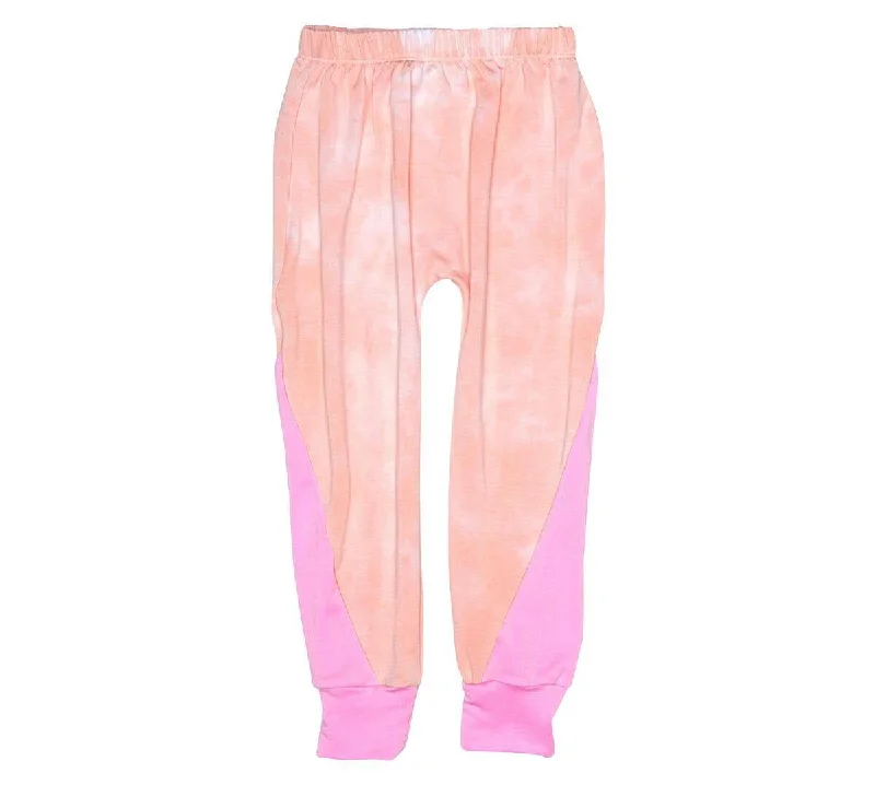 Block Pant in Textured Peach & Candy Chic Wool Trousers
