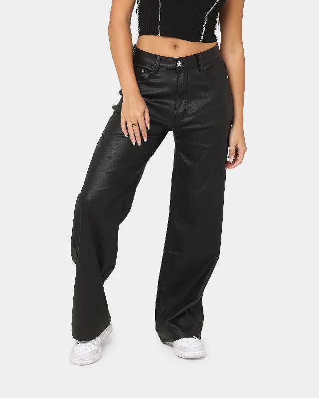 XXIII Women's Reina Wide Leg Pants Black Trendy Work Pants